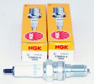 Set of 2 Genuine NGK 5666 CR8EH-9 Nickel Spark Plugs