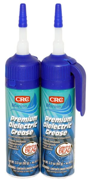 2 Pack CRC 06113 Marine Premium Dielectric Grease Select-A-BEAD 3.3 Oz White Gel