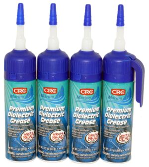 4 Pack CRC 06113 Marine Premium Dielectric Grease Select-A-BEAD 3.3 Oz White Gel