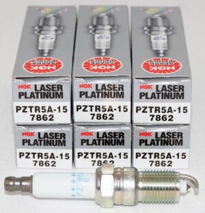 6 Pack Genuine NGK 7862 PZTR5A-15 Laser Platinum Spark Plug fits select 82-07 GM