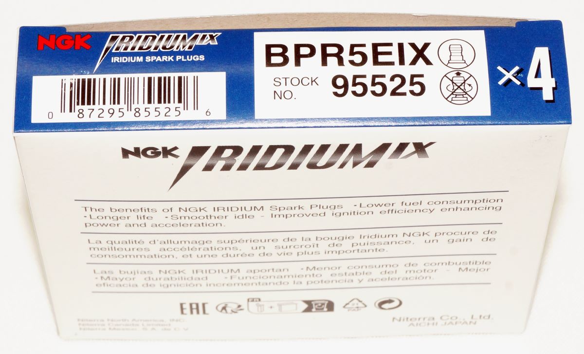 Set of 4 Genuine NGK 95525 BPR5EIX Iridium IX Spark Plugs - Image 11