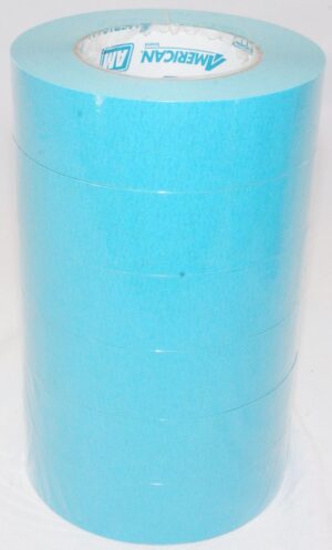 6 Rolls Blue Aqua Automotive Masking Tape 1-1/2" x 60yds AM3655 IPG 36mm