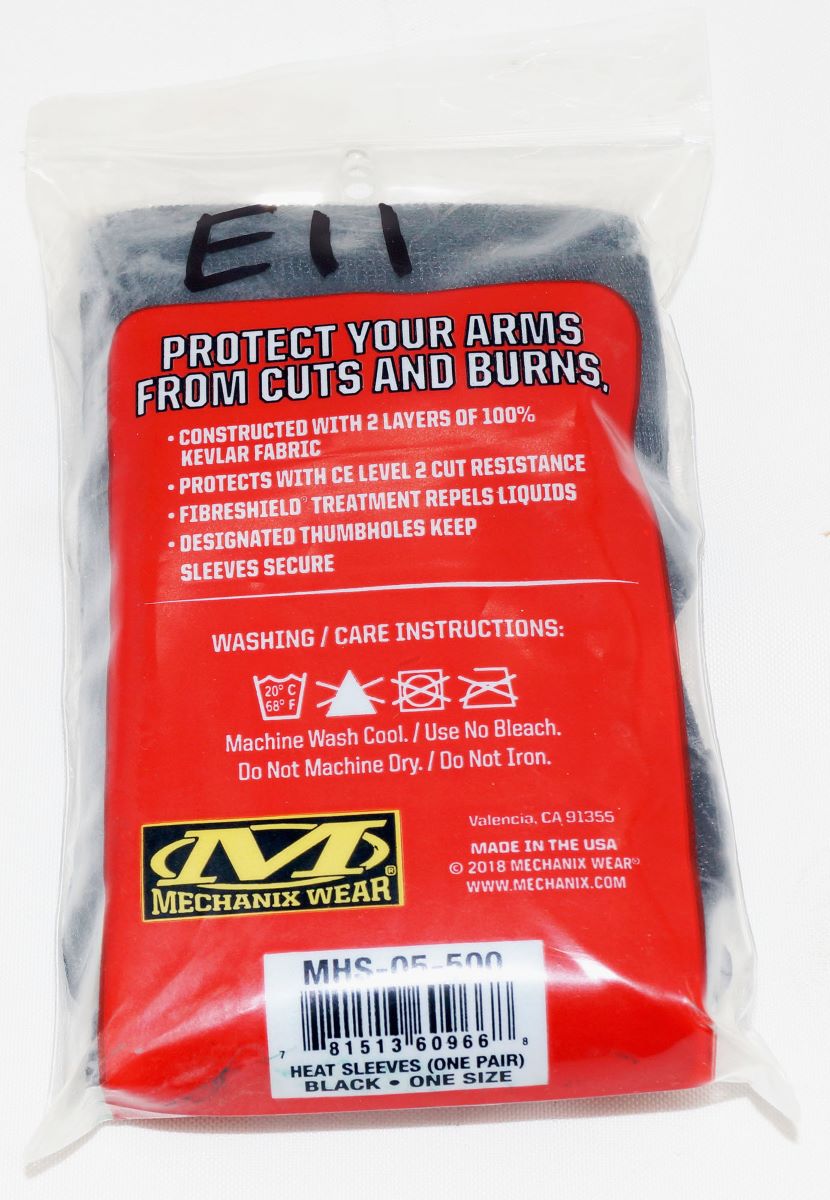 Mechanix Wear Black Kevlar Heat Sleeves with Thumbholes MHS-05-500 - Image 3