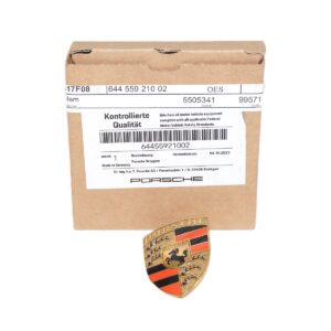 Genuine OEM 64455921002 Porsche 356 Trunk Lid Hood Handle Crest Emblem Badge