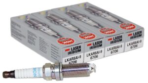 Set of 4 Genuine NGK 6706 Laser Iridium Spark Plugs LKAR8AI9