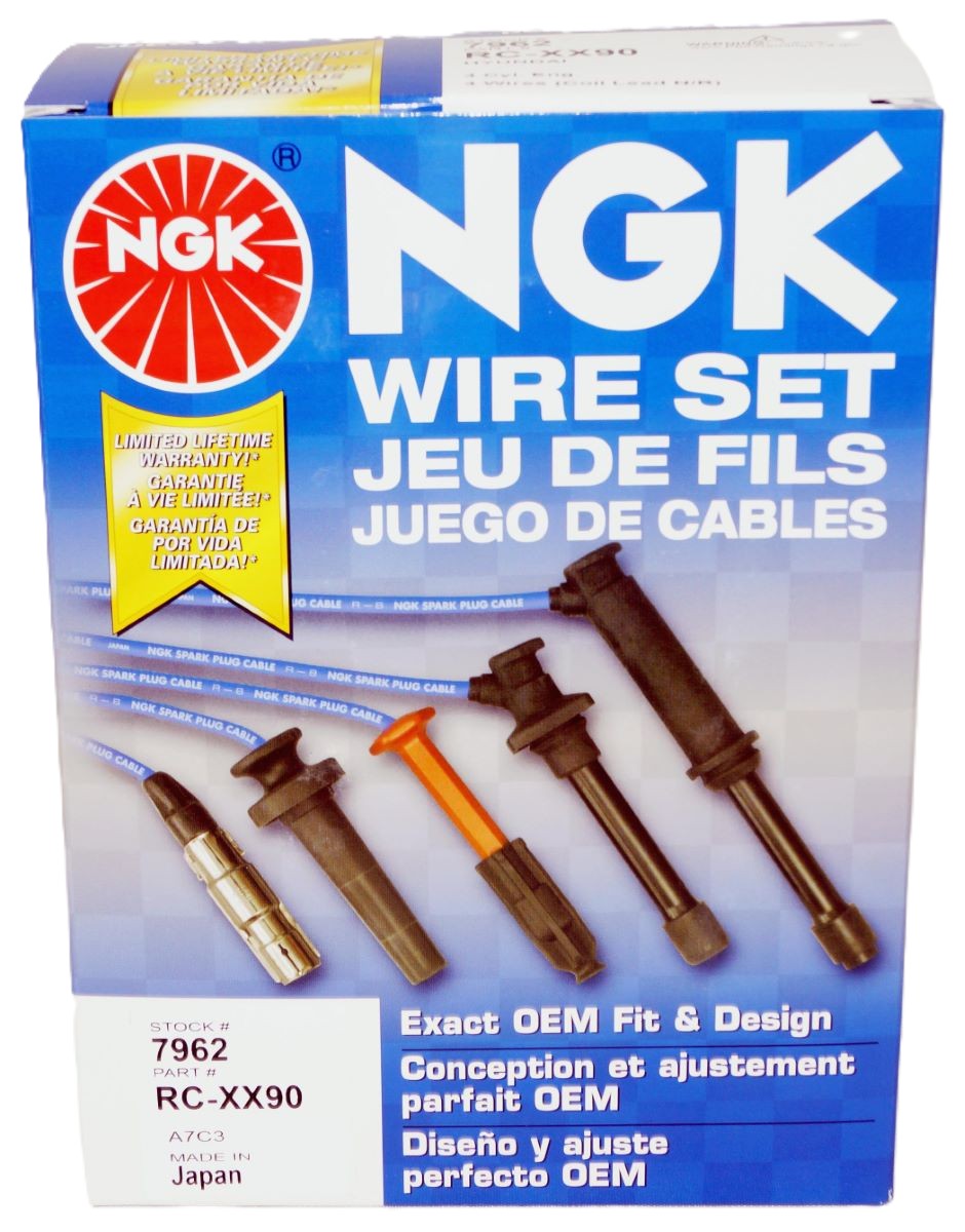 NGK Spark Plugs and Wire Set Kit for 07-12 Elantra 08-09 Spectra 10-11 Soul - Image 6