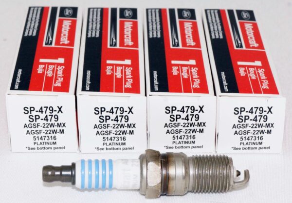 Sp479 ListedPack of 4 Genuine OEM SP479X Motorcraft Spark Plug Ford AGSF22WMX ...