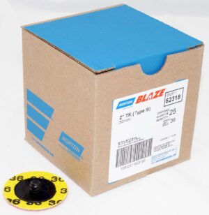 Norton Abrasives 62318 2” Blaze Cloth Quick-Change Disc TR 36 Grit R980P 25/box