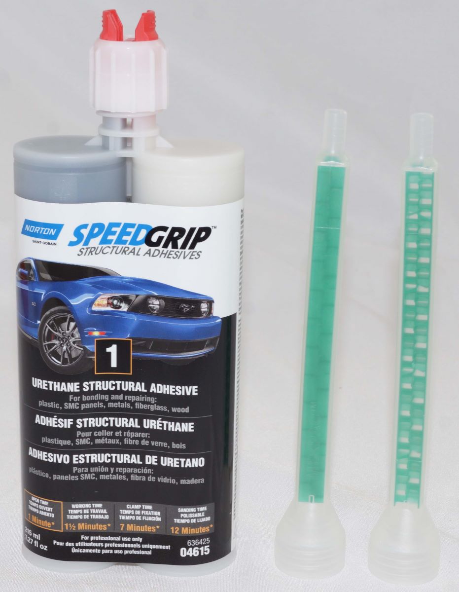 Norton SpeedGrip 2K Urethane Structural Adhesive 220ml Black 1 Minute 04615