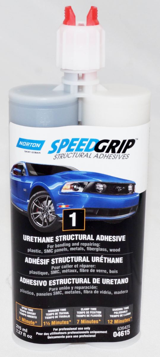 Norton SpeedGrip 2K Urethane Structural Adhesive 220ml Black 1 Minute 04615 - Image 2