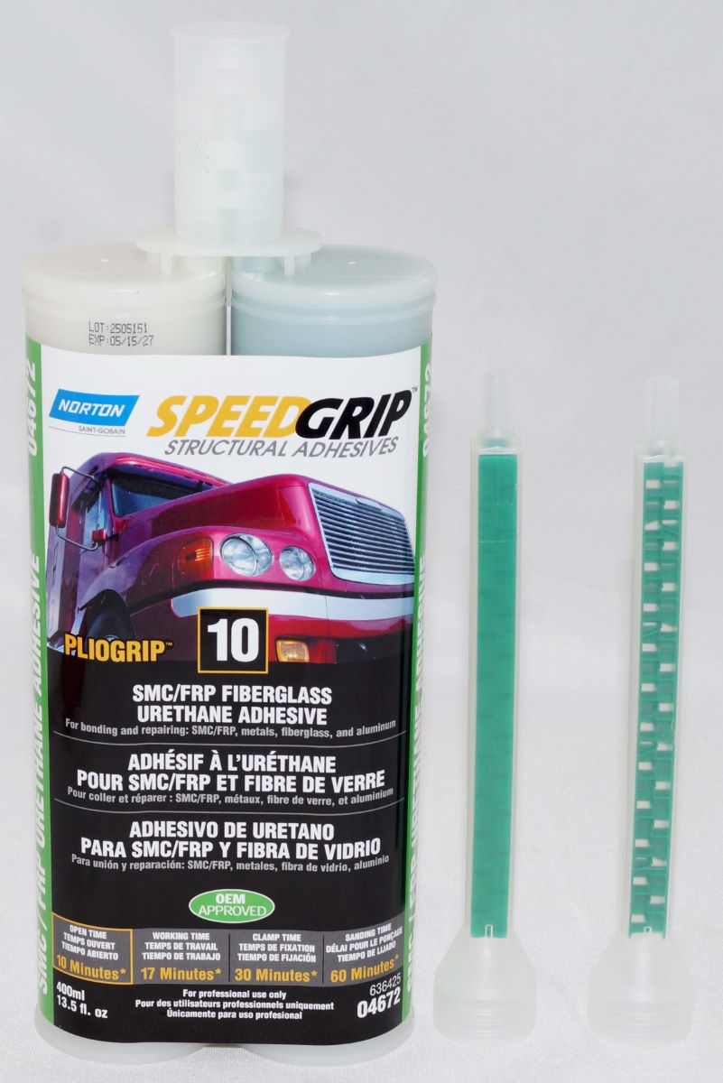 Norton SpeedGrip Urethane SMC/Fiberglass Repair Adhesive 400ml 10 minutes 04672