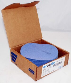 50 Discs 6” Norton Dry Ice Hook & Loop P320 Grit A975 Ceramic Alumina - 49543