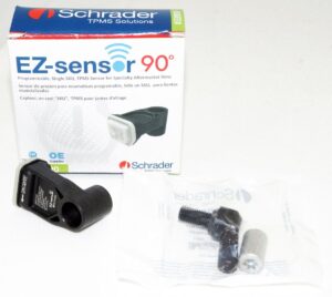 Schrader TPMS Kit with 33900 Programmable 90 Degree Sensor and 25082 Service Kit