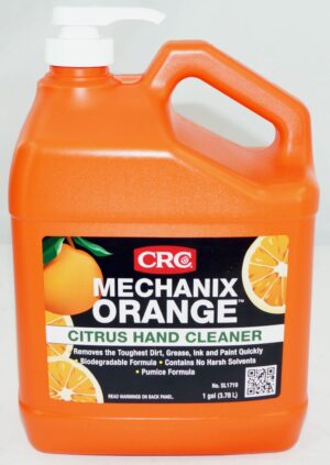 CRC MECHANIX ORANGE 1 Gallon Bottle Pumice Citrus Hand Cleaner with Pump