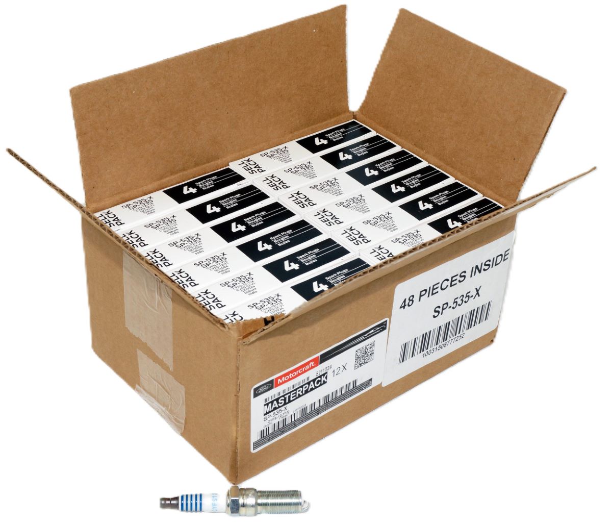 Case of 48 Genuine OEM Motorcraft SP535X Iridium Spark Plugs Ford CYFS12Y1X
