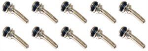 10 Pack TR416MC 2" Bent Clamp In High Pressure Valve Stem for Dual Wheels