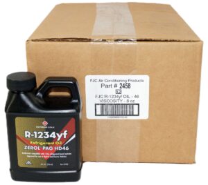 12 Pack FJC 2458 R-1234YF Refrigerant Oil ZEROL HD46 8oz