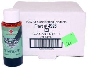 6 Pack FJC 4928 Radiator Coolant Dye for Motor Oil and Fluids 1 oz