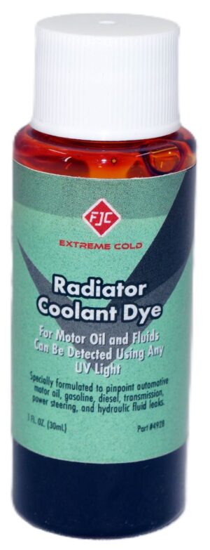 FJC 4928 Radiator Coolant Dye for Motor Oil and Fluids 1 oz