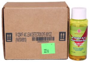 6 Pack FJC 6810 UV A/C Fluorescent Leak Detection Dye R-1234Yf 1 oz