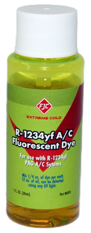 FJC 6810 UV A/C Fluorescent Leak Detection Dye R-1234Yf 1 oz