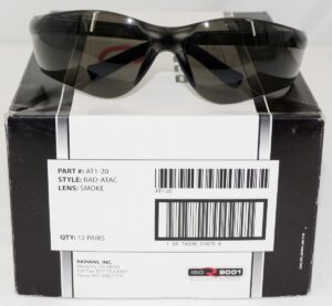 12 Pack AT1-20 Radians Glasses Rad-ATAC Smoke Lens