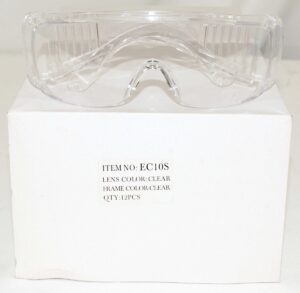 12 Pack Cordova Slammer Clear Large Safety Glasses Shield/Lab Z87+