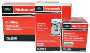 Motorcraft Oil Fuel and Engine Air Filter Kit for 99-03 7.3L Diesel Vehicles