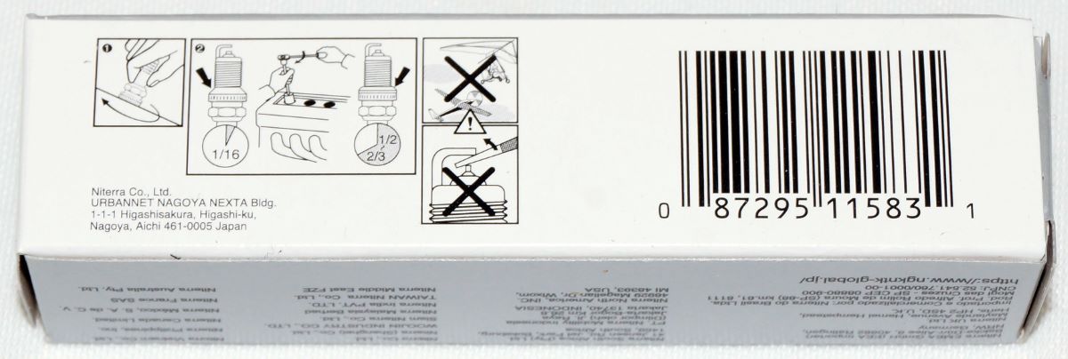 Set of 10 Genuine NGK 1583 PFR7AB Laser Platinum Spark Plugs was 93322 - Image 7