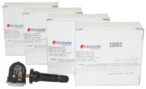 4 Pack Schrader 20602 TPMS Sensor Snap-In 433MHz for Select 16-21 Subaru