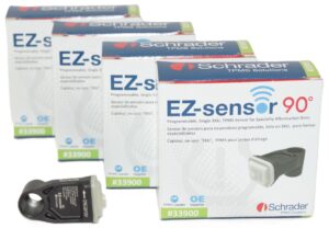 Schrader TPMS Programmable Sensor 90 Degree EZ-sensor 33900 4 Pack