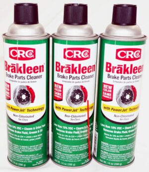 CRC Brakleen Brake Parts Cleaner 14oz w/ PowerJet Technology Spray 05050 3 Pack