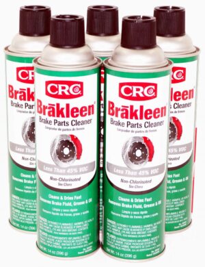 5 Pack CRC Brakleen Brake Parts Cleaner Non Chlorinated 14oz Low VOC 05084