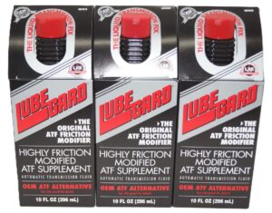 3 Pack LubeGard Friction Modifier ATF Transmission Additive Supplement 10oz LXE