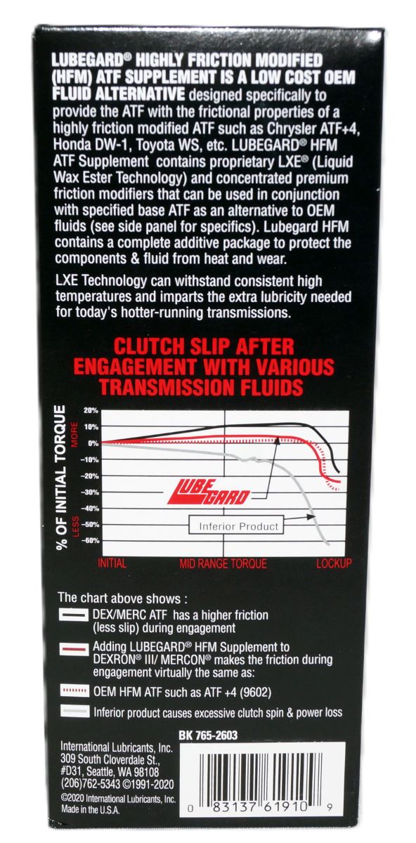 3 Pack LubeGard Friction Modifier ATF Transmission Additive Supplement 10oz LXE - Image 3
