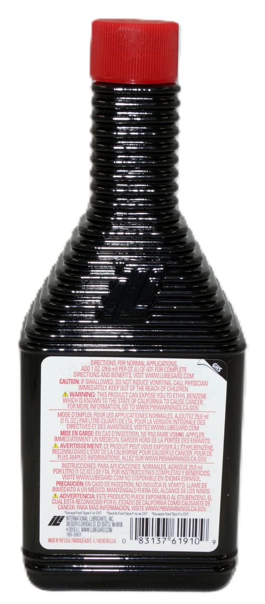 LubeGard 61910 Friction Modifier ATF Transmission Additive Supplement 10oz LXE - Image 4