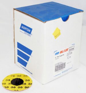 Norton 62328 SG Blaze 3" Speed Lok TR Discs 36 Grit R980P - 25 per box