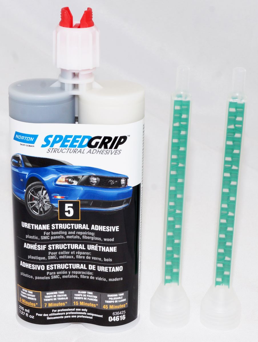6 Pack Norton SpeedGrip Urethane Structural Adhesive 220ml Black 5 minutes 04616 - Image 2