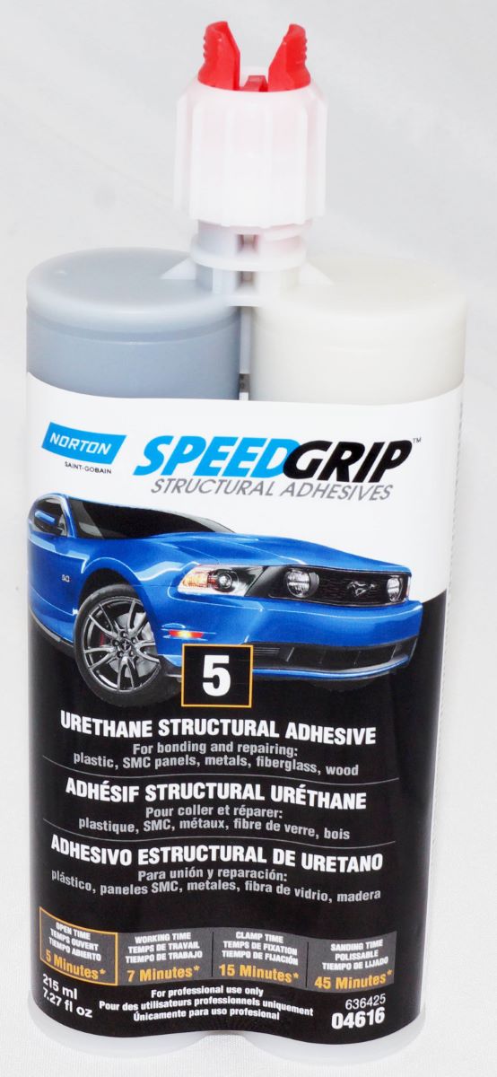 6 Pack Norton SpeedGrip Urethane Structural Adhesive 220ml Black 5 minutes 04616 - Image 3