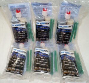 Case of 6 Norton SpeedGrip Panel Bonding Epoxy Adhesive 220 ml Black 06421