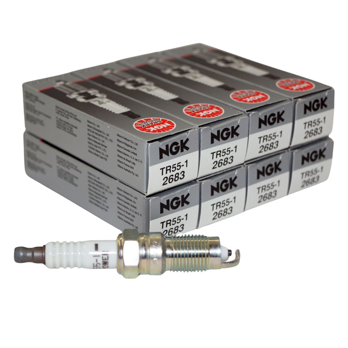 8 pcs Genuine NGK 2683 Spark Plug-V-Power TR55-1 Compatible with Select Ford GM