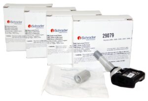 4 Pack Schrader TPMS 29079 TPMS Sensor Clamp-In 315MHz fits select Toyota Lexus