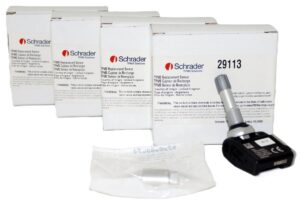 4 Pack Schrader TPMS Sensor 29113 Clamp-In 433MHz fits select Nissan Infiniti
