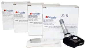 4 Pack Scharder TPMS 29127 Clamp-in TPMS Sensor 315MHz for Nissan