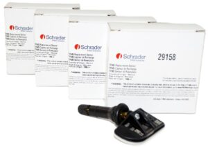4 Pack Schrader TPMS 29158 OE replacement Snap-in TPMS Sensor fits GM 433 MHz