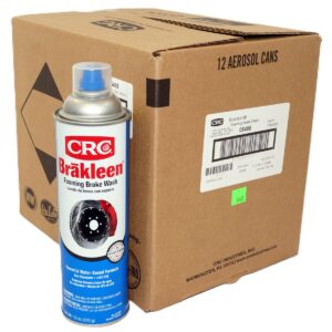 Case of 12 CRC Brakleen Foaming Brake Wash Aerosol Powerful Water Based Formula