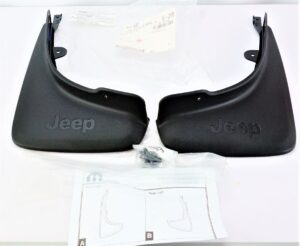 Genuine OEM 82213879AB Mopar 14-18 Jeep Cherokee Rear Black Splash Guards