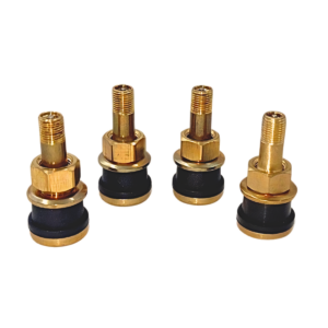 4 Pack TR501 1-1/2" Brass Clamp-in Tubeless Tire Truck Valve Stem