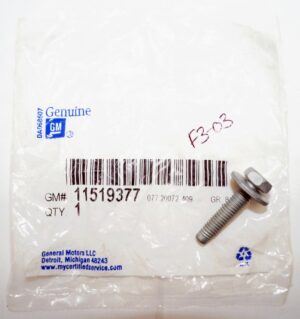 Genuine OEM GM Fender Liner Splash Shield Bolt 11519377