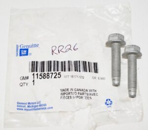 2 Pack Genuine OEM 11588725 GM Hex Head Flange M8 X 1.25 X 35 Bolts